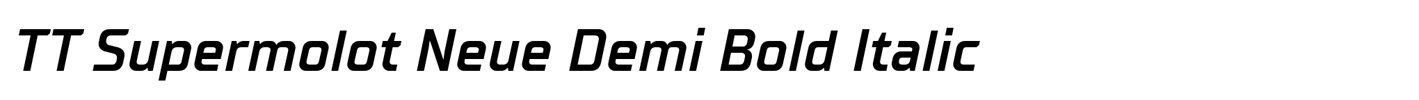 TT Supermolot Neue Demi Bold Italic image